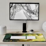 Cute Fox Mouse Pad, Large Extended Desk Mat 40×90cm (16''×36'')， Forest Animal Gaming Mousepad with Non-Slip Rubber Base, Stitched Edges, Water-Resistant for Office Home - Image 8