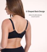 HACI Full Coverage Floral Lace Bra Underwire Plus Size Mesh Sheer See Through Unlined for Heavy Breast Everyday - Image 7