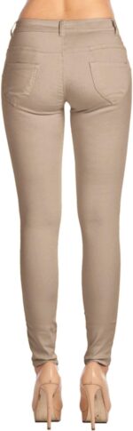 Women's Super Stretch Flexible Fit 5 Pocket Mid Rise Bermuda Pants - Image 6