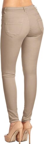 Women's Super Stretch Flexible Fit 5 Pocket Mid Rise Bermuda Pants - Image 7