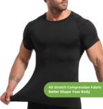 Lgtfy 4D Mens Compression Shirt Short Sleeve, Gynecomastia Tummy Control Back Support Undershirt, Slimming Vest - Image 6