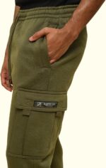 G-Style USA Men's Solid Fleece Heavyweight Cargo Pants - Image 5
