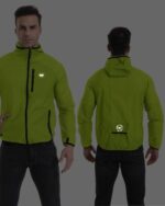 Wulibike Mens Windbreaker Jackets Lightweight men's cycling jacket with Hood Unisex Packable Golf Running Wind Breaker Jacket - Image 4