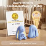 Mom's Choice Awards丨Bunny White Noise Sound Machine Baby for Sleep- AI Cry Detection, 100 Soothing Sounds, 5-Year APP Access Included, Easter Gifts for Baby, Night Light & Sleep Trainer, New Mom Gift - Image 3