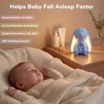 Mom's Choice Awards丨Bunny White Noise Sound Machine Baby for Sleep- AI Cry Detection, 100 Soothing Sounds, 5-Year APP Access Included, Easter Gifts for Baby, Night Light & Sleep Trainer, New Mom Gift - Image 4