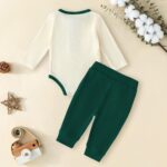 Newborn Baby Boy Clothes Toddler Ribbed Knit Cotton Long Sleeve Romper Long Pant Preemie Solid Color Outfits - Image 4