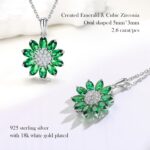 Dainty Sunflower Necklace 925 Sterling Silver Flower Pendant Necklaces for Women Birthstone Anniversary Jewelry - Image 6