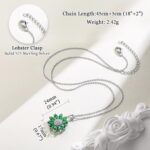 Dainty Sunflower Necklace 925 Sterling Silver Flower Pendant Necklaces for Women Birthstone Anniversary Jewelry - Image 7