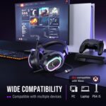 FIFINE Wired USB Gaming Headset: 7.1 Surround Sound - Vibrant Customizable RGB - Game/Chat Balance, Gamer Headphone with Noise Canceling Mic for PC, PS5/PS4, Laptop, Mac - AmpliGame H13BP - Image 9