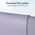 Aothia Leather Desk Pad Protector, Large Mouse Pad, Office Desk Mat, Non-Slip PU Leather Desk Blotter, Laptop Desk Pad, Waterproof Desk Writing Pad for Office and Home (23.6" x 13.7", Lavender) - Image 3