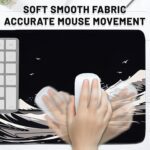 Gaming Mouse Pad Large, Extended Seawaves Mousepad, Non-Slip Laptop Computer Desk Mat for Computer Keyboard Mouse, Birthday Gifts for Women Men Sea Lovers, Gift for Christmas 11.8”x 31.4” XL - Image 4