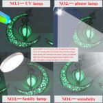 EEQQBZ Glow in The Dark Silver Crescent Moon bracelets - Glowing Blue Moon Charm - Magical Fantasy Fairy Glowing bracelets - Glow Jewelry - Image 5