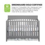 Oxford Baby Harper 4-in-1 Convertible Crib, Dove Gray, GreenGuard Gold Certified - Image 7