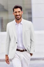 COOFANDY Men's Casual Blazer One Button Sport Coats Lightweight Suit Jacket - Image 3