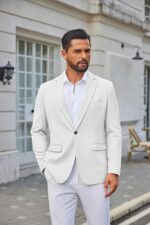 COOFANDY Men's Casual Blazer One Button Sport Coats Lightweight Suit Jacket - Image 4