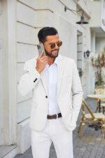 COOFANDY Men's Casual Blazer One Button Sport Coats Lightweight Suit Jacket - Image 5