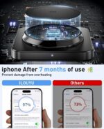 Magnetic Wireless Charger, [2 Pack] 15W Foldable Fast Charging Stand for iPhone 17/16/15/14/13/12 Series/AirPods 3/2/Pro 2/3, Samsung Wireless Charger Station for Galaxy S25 Ultra/S24/S23/S22/S21/S20 - Image 4