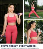 Nirlon Y-Back Adjustable Sports Bra for Women - NirLUX High Support, Removable Pads, Stretchy Bra for Yoga & Everyday Wear - Image 4