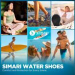 SIMARI Water Shoes for Women Men Swim Aqua Socks Beach Pool Essentials Barefoot Surf River Boat Kayak Sea Yoga Sand Exercise Sport Accessories Breathable Quick-Dry Adult Youth Kid Size SWS001 - Image 3
