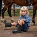 Blikcon Toddler Cowboy Boots for Boys Girls Baby Infant Cowgirl Boots Round Toe All Seasons 6-36 Months (Infant/Toddler) - Image 3