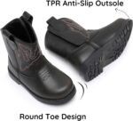 Blikcon Toddler Cowboy Boots for Boys Girls Baby Infant Cowgirl Boots Round Toe All Seasons 6-36 Months (Infant/Toddler) - Image 4
