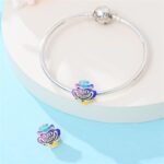 S925 Silver Charms for Pandora Bracelets and Necklaces Heart Dangle Gold Hot Air Balloon Monster Pendant Glow in the dark Bead Jewelry Gift for Women Family Friends - Image 7