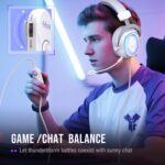 FIFINE USB Gaming Headset: Flowing RGB Lighting - 7.1 Surround Sound - Detachable Mic - Soft Ear Pads, Over-Ear Headset with Control Box, for PC, Laptop, Mac, PS5/PS4 - AmpliGame H13WP (White&Purple) - Image 8