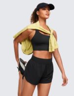 CRZ YOGA High Waisted Split Running Shorts for Women 3" - Comfy Mesh Liner for Workout Athletic Gym Track Quick Dry - Image 4