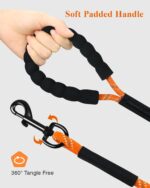Taglory Long Dog Leash, 15FT 30FT 50FT 66FT Reflective Heavy Duty Rope Leash with Soft Padded Handle for Large Medium Dogs Backyard Training, Camping & Hiking, Orange 50FT - Image 5