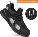 Steel Toe Shoes for Men and Women Comfortable Lightweight Work Safety Shoes Puncture Proof Slip Resistant Indestructible Sneakers Construction Work Utility - Image 7