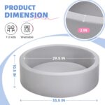 Wilwolfer Foam Ball Pit for Toddlers, Large Baby Ball Pit for Babies with Soft Memory Sponge, Indoor Outdoor Baby Playpen, Kids Play Ball Pool, Gift Toys for Infants Boys and Girls (Gray, NO Balls) - Image 9