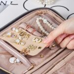NISHEL Travel Jewelry Case, Holiday Organizer for Necklaces, Earrings, Rings, Bracelets, Watch, Black - Image 7