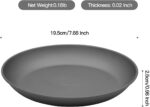 Pure Titanium Camping Plate, 7.68 Inch Ultralight Durable Titanium Dish Plate Cookware, Outdoor Backpacking plate for Camping Hiking Kitchen (19.5 cm) - Image 3