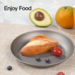 Pure Titanium Camping Plate, 7.68 Inch Ultralight Durable Titanium Dish Plate Cookware, Outdoor Backpacking plate for Camping Hiking Kitchen (19.5 cm) - Image 5