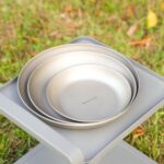 Pure Titanium Camping Plate, 7.68 Inch Ultralight Durable Titanium Dish Plate Cookware, Outdoor Backpacking plate for Camping Hiking Kitchen (19.5 cm) - Image 6