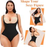 Werena Thong Shapewear Bodysuit for Women Tummy Control Open Bust Body Shaper Slimmer Shaping Thong - Image 8