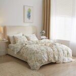 AMWAN Fresh Botanical Floral Duvet Cover Full Size Cotton Garden Bedding Sets Chic Vintage Comforter Aesthetic Flower Boho with Zipper - Image 3