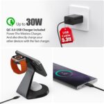 3 in 1 Charging Station for Apple Devices,Mag-Safe Charger Stand Fast Charging,Wireless Charger for iPhone 16/15/14/13/12 Series,& AirPods,& iWatch(USB-C Charger Included) - Image 5