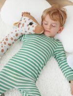 JunNeng Bamboo Viscose Pajamas for Toddler 4 Piece Baby Boys & Girls Snug Fit Long Sleeve Striped PJs Sleepwear - Image 3