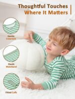 JunNeng Bamboo Viscose Pajamas for Toddler 4 Piece Baby Boys & Girls Snug Fit Long Sleeve Striped PJs Sleepwear - Image 7