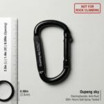 Carabiner Clip - Heavy Duty Carabiners 800lbs-13KN (2922 lbs) Carabeaner D Ring Shape,Key Chain Clip Hook,Keychain Clip,Multipurpose for Camping, Hiking,Backpacking or Other Outdoor Activities. - Image 3