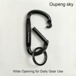 Carabiner Clip - Heavy Duty Carabiners 800lbs-13KN (2922 lbs) Carabeaner D Ring Shape,Key Chain Clip Hook,Keychain Clip,Multipurpose for Camping, Hiking,Backpacking or Other Outdoor Activities. - Image 4