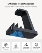 Wireless Charger for Samsung: 5 in 1 Samsung Wireless Charging Station for Galaxy S26 Ultra/S25/S24, Charger Stand for Galaxy Watch8/7/6/5/4, Charging Dock Stand for Android Multiple Devices, Black - Image 9