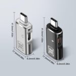 XMSJSIY Type-C OTG Adapter - USB C to USB 3.0 + Charging Adapter/Audio Jack Headphone Converter 2 in 1 for Disk HDD, SSD - 2PCS - Image 3