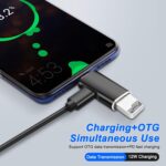 XMSJSIY Type-C OTG Adapter - USB C to USB 3.0 + Charging Adapter/Audio Jack Headphone Converter 2 in 1 for Disk HDD, SSD - 2PCS - Image 7