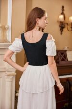 Scarlet Darkness Women's Underbust Corset Top Renaissance Medieval Lace-up Boned Fairycore Pirate Corsets - Image 8
