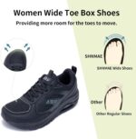 Wide Toe Box Shoes Women Arch Support Walking Shoes Plantar Fasciitis Orthotic Tennis Sneakers - Image 5