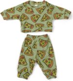 Toddler Baby Waffle Food Long Sleeve Sweatshirt Top Jogger Pants Set Cute Fall Winter Clothes Set - Image 3