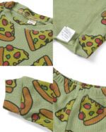 Toddler Baby Waffle Food Long Sleeve Sweatshirt Top Jogger Pants Set Cute Fall Winter Clothes Set - Image 4
