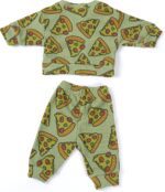 Toddler Baby Waffle Food Long Sleeve Sweatshirt Top Jogger Pants Set Cute Fall Winter Clothes Set - Image 5